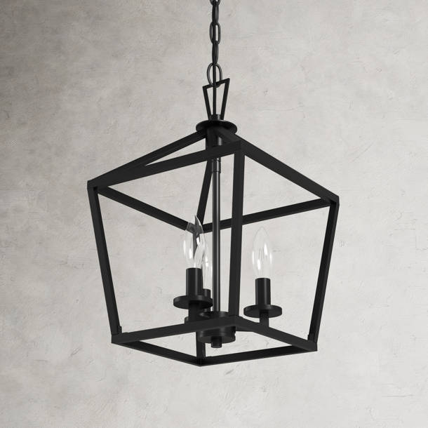 Hastings 4 Light Dimmable Lantern Geometric Chandelier & Reviews